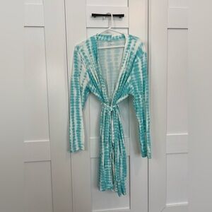 Kyte Baby Women’s Lounge Robe Retired Robin Riptide Pattern Size XL/XXL Bamboo